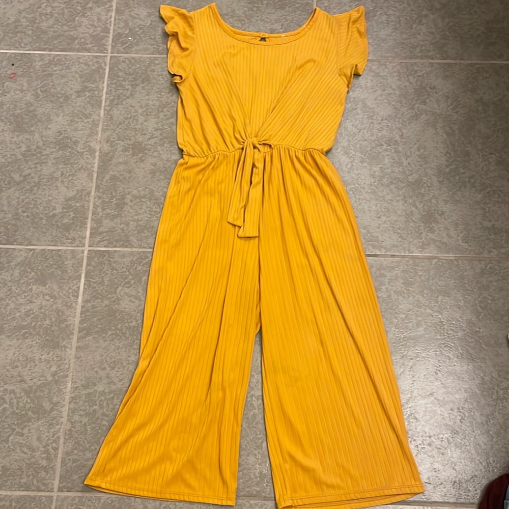 Mustard yellow girls jumpsuit